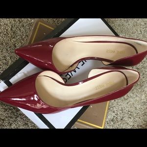 Red Heels for work/ party- Shiny